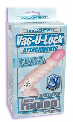 Raging Hard On 7" Cock Vac U Lock Bx