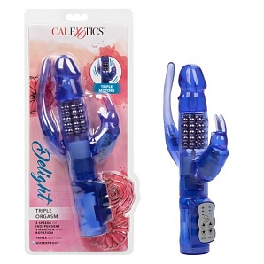 Delight Triple Orgasm Vibrator - Blue