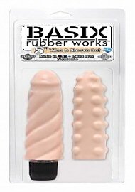 Basix 5.5" Vibe N Sleeve Flesh (105296.0)