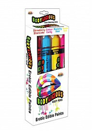 Bodylicious Body Pens Erotic Edible Body Paints Assorted Flavors And Colors 4 Each Per Pack